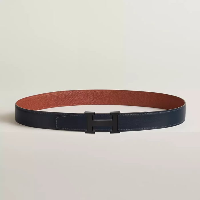 H 벨트 버클 & 리버서블 가죽 스트랩 32mm