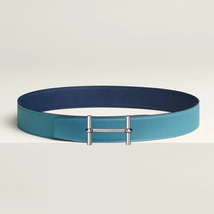 H d'Ancre belt buckle & Reversible leather strap 38 mm