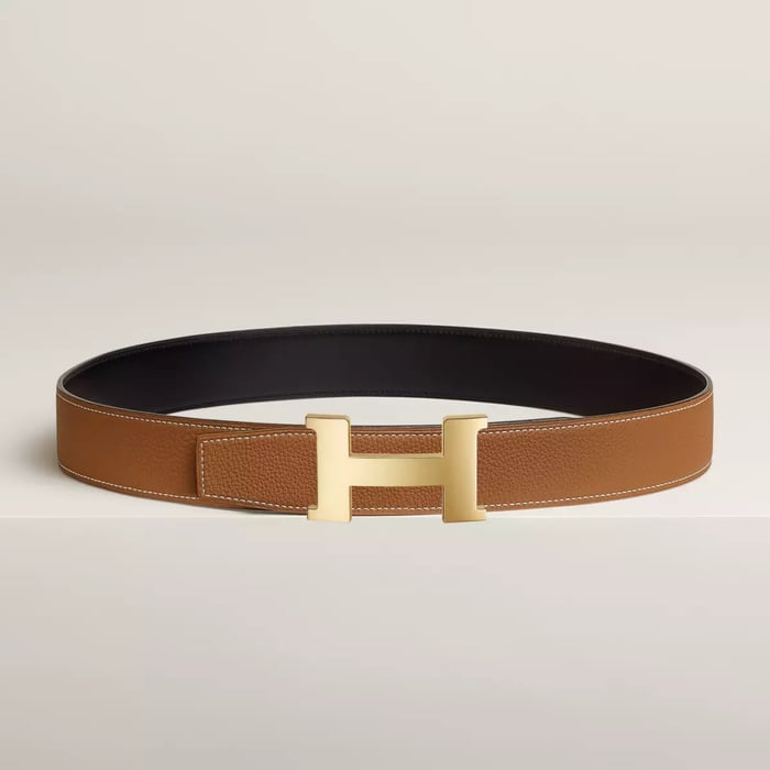 Constance Belt Buckle & Reversible Leather Strap 38 MM