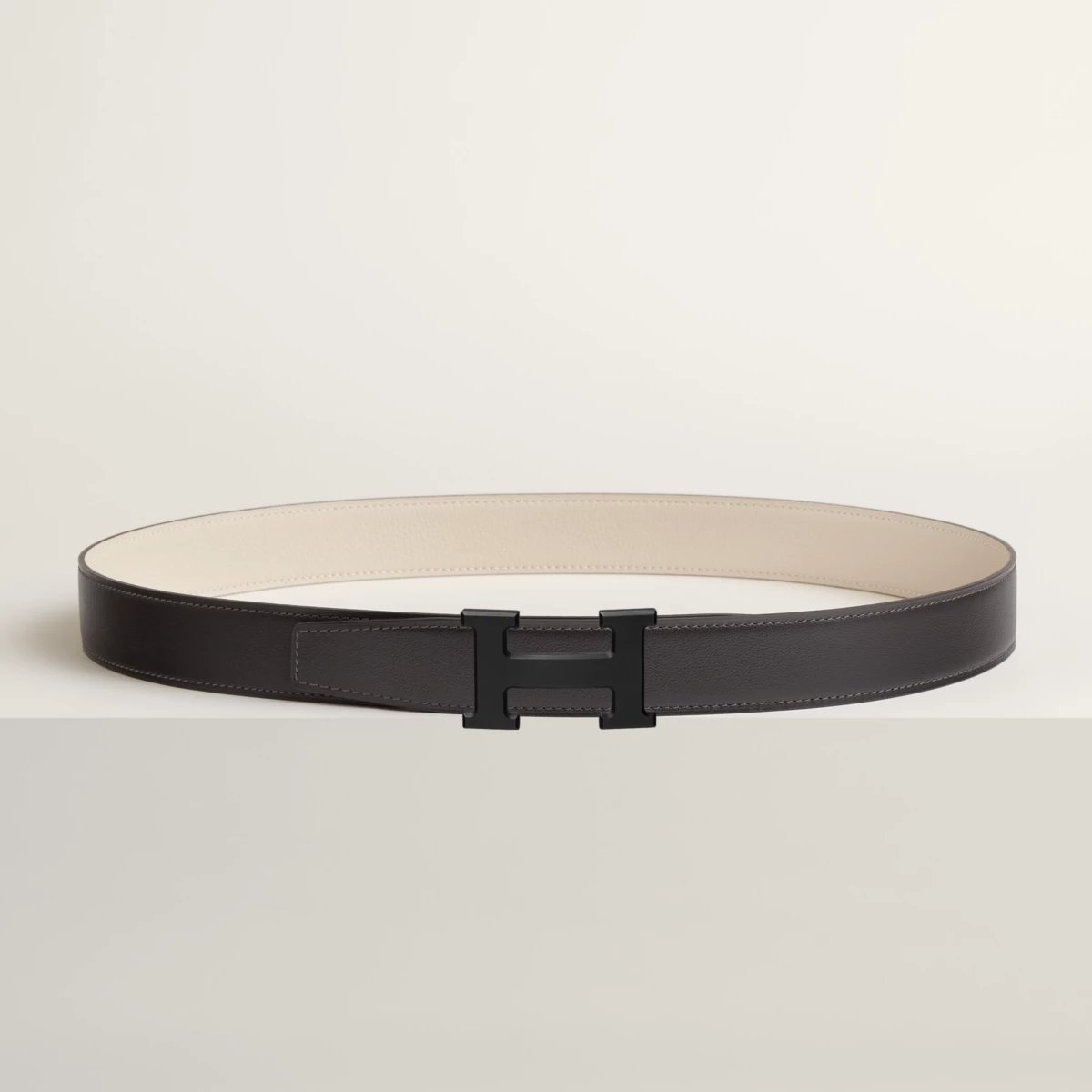 H 벨트 버클 & 리버서블 가죽 스트랩 32mm