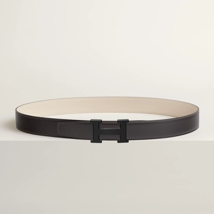 H 벨트 버클 & 리버서블 가죽 스트랩 32mm