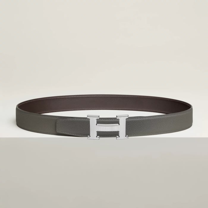 H Striee 벨트 버클 & 리버서블 가죽 스트랩 32mm