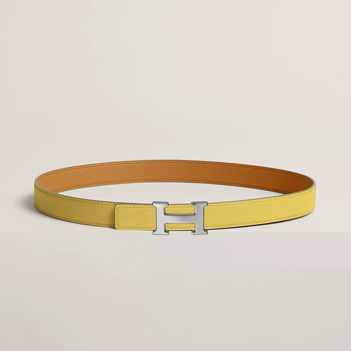 Mini H Belt Buckle & Reversible Leather Strap 24 MM