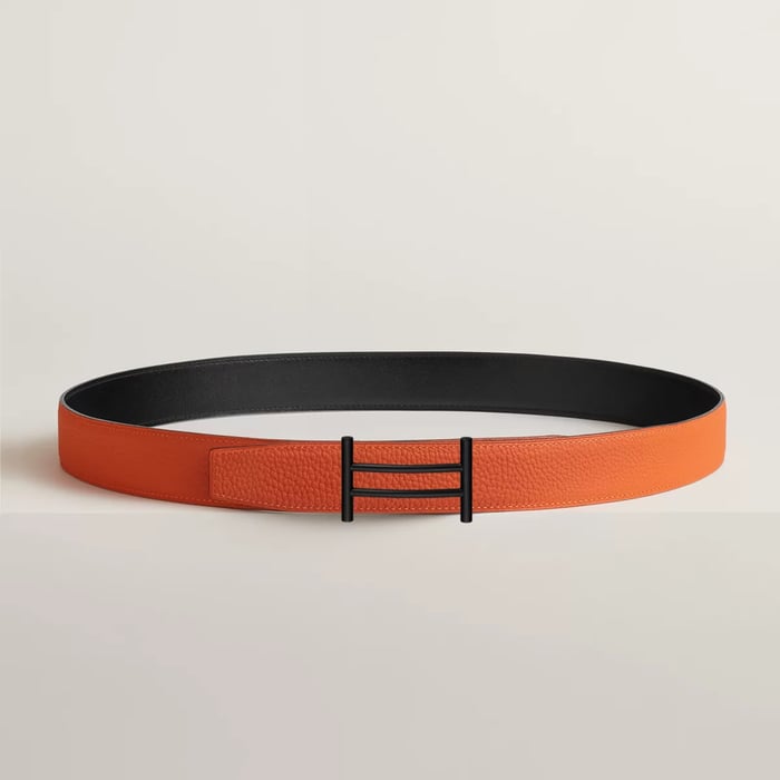 Rider Belt Buckle & Reversible Leather Strap 32 MM
