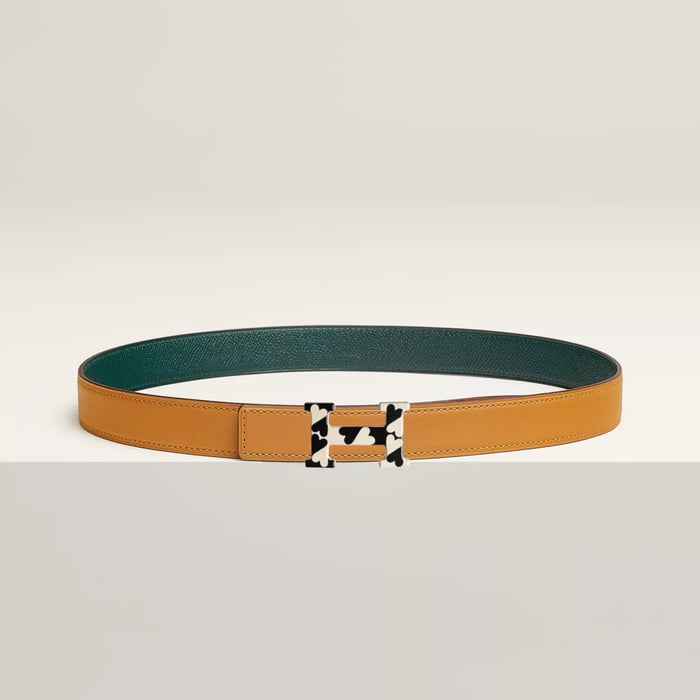 H Email Coeur belt buckle & Reversible leather strap 24 mm