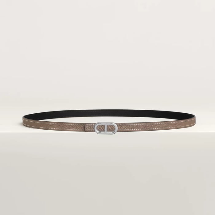 Maillon H Belt Buckle & Reversible Leather Strap 13 MM