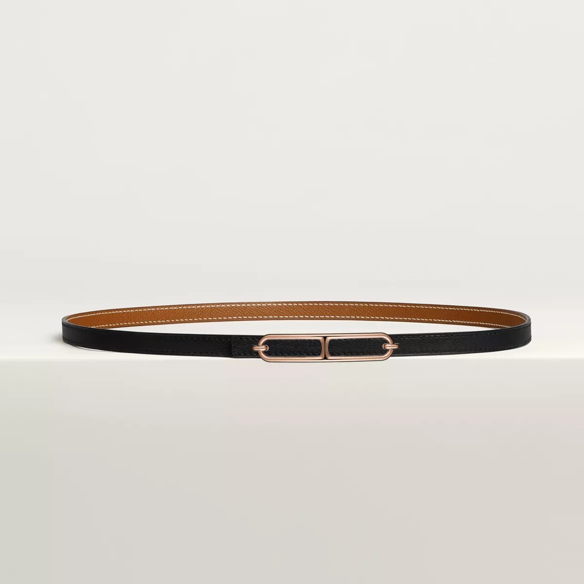 Roulis belt buckle & Reversible leather strap 13 mm