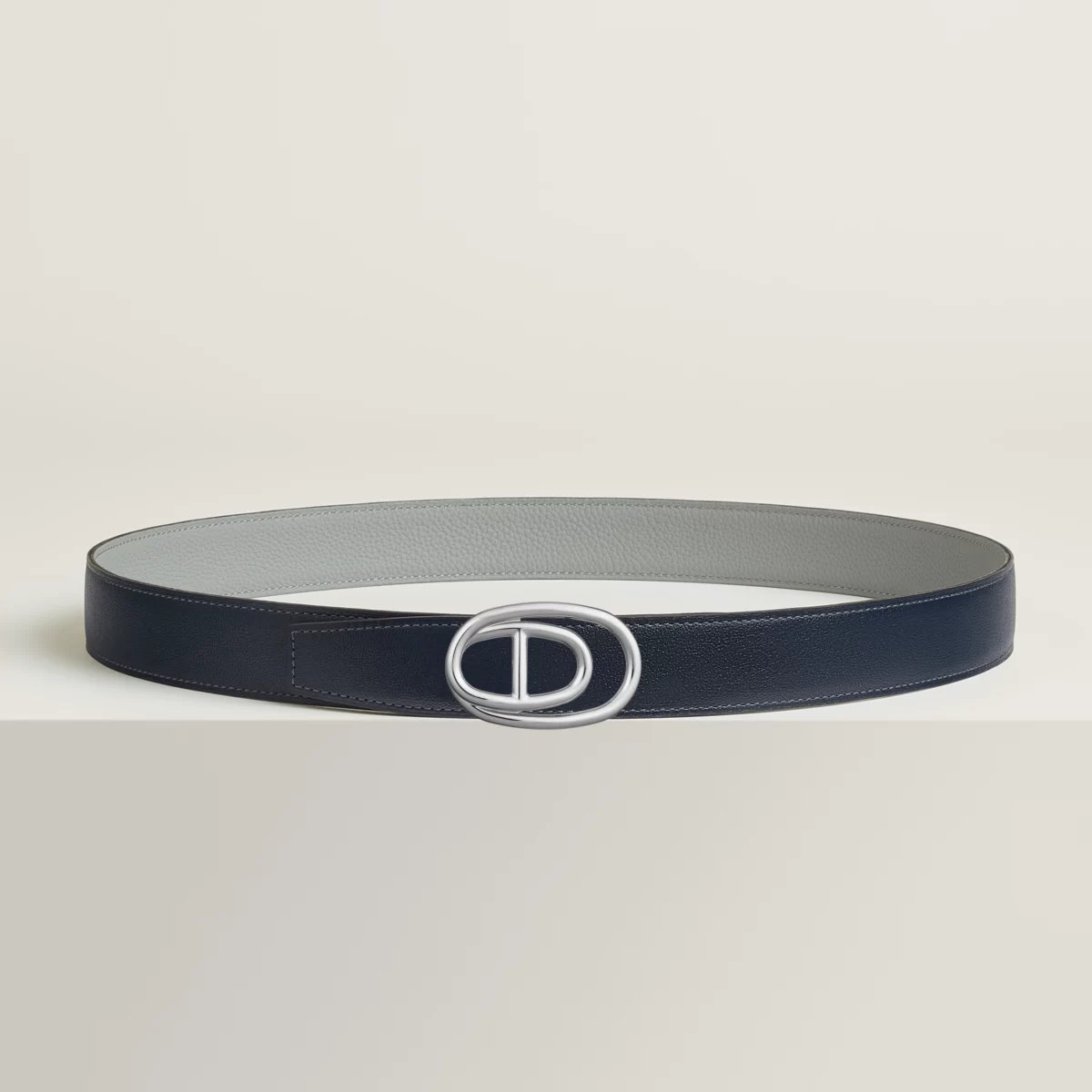 Odyssee belt buckle & Reversible leather strap 32 mm