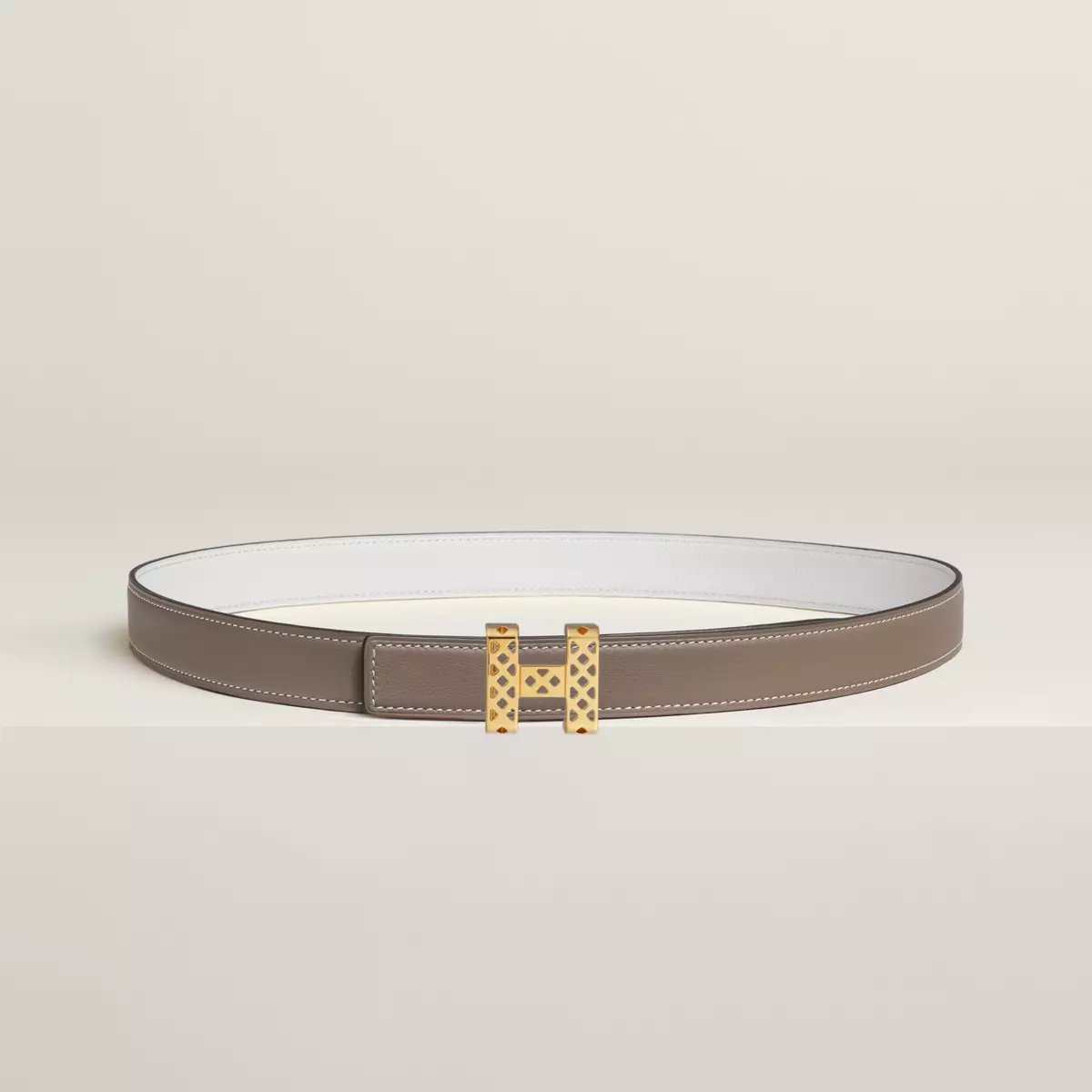 Garden Party belt buckle & Reversible leather strap 24 mm