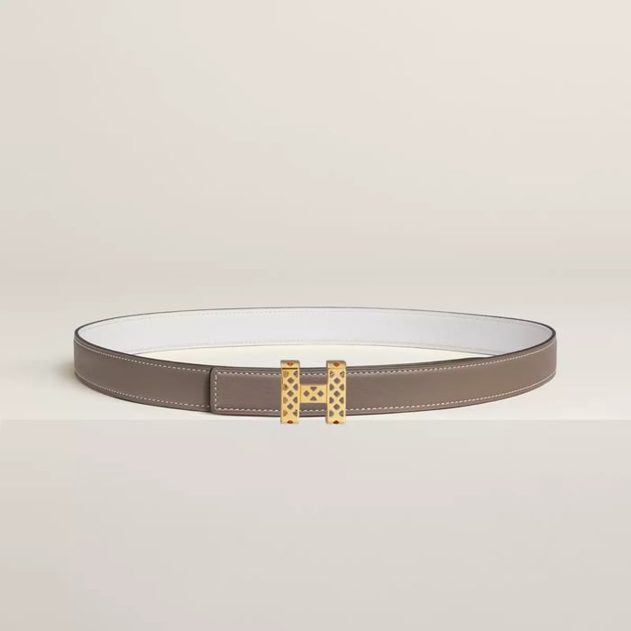 Garden Party Belt Buckle & Reversible Leather Strap 24 MM