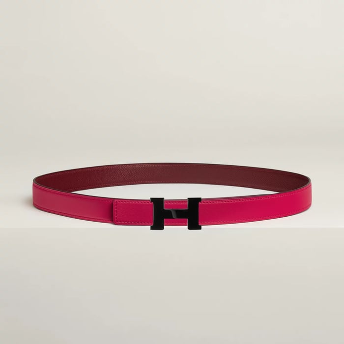 Mini Constance So Black belt buckle & Reversible leather strap 24 mm