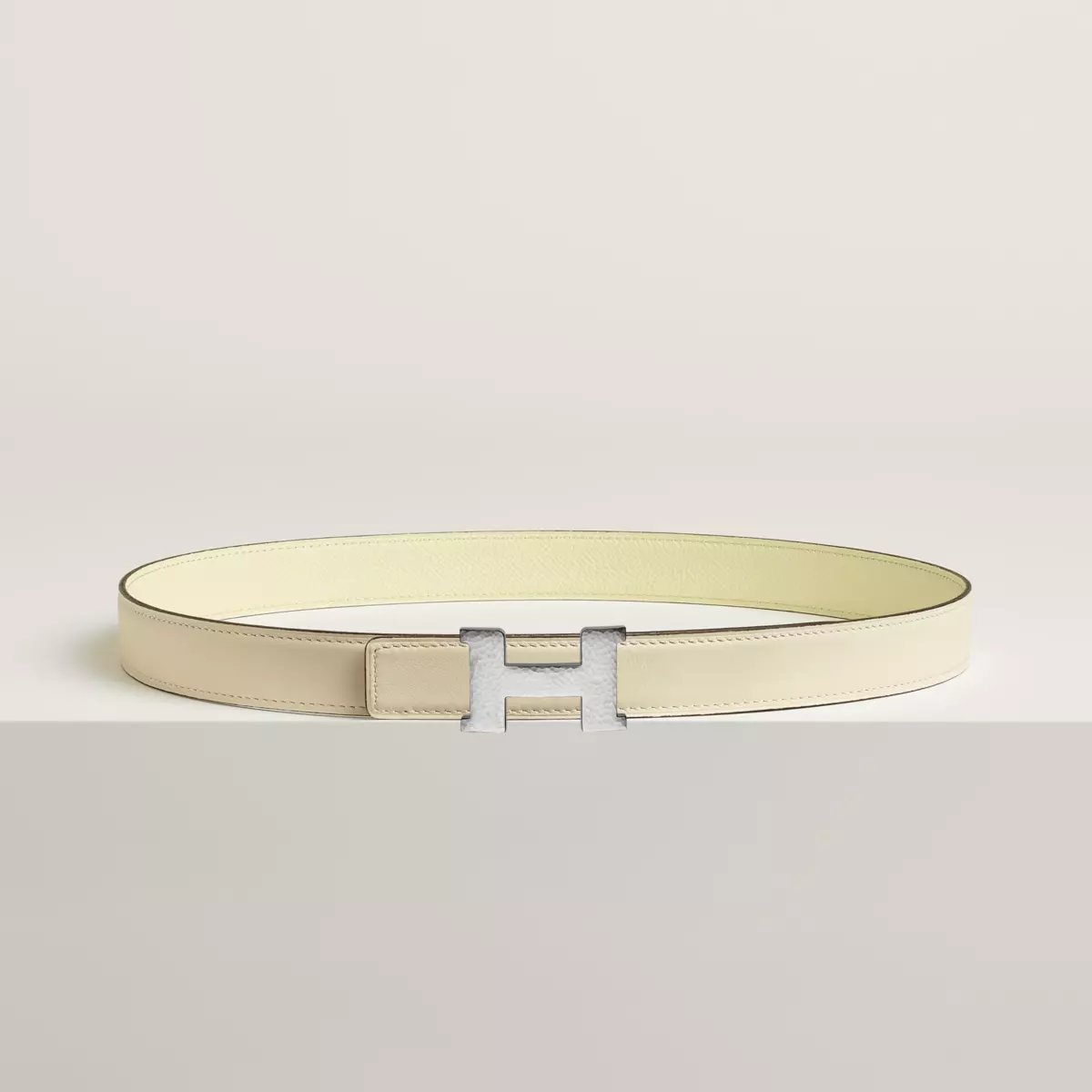 Boucle de ceinture Mini Constance Martelée & Cuir de ceinture réversible 24 mm