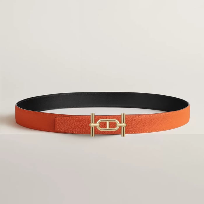 Ancre Belt Buckle & Reversible Leather Strap 32 MM