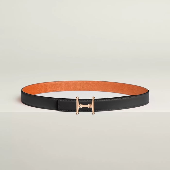 Mors H Belt Buckle & Reversible Leather Strap 24 MM