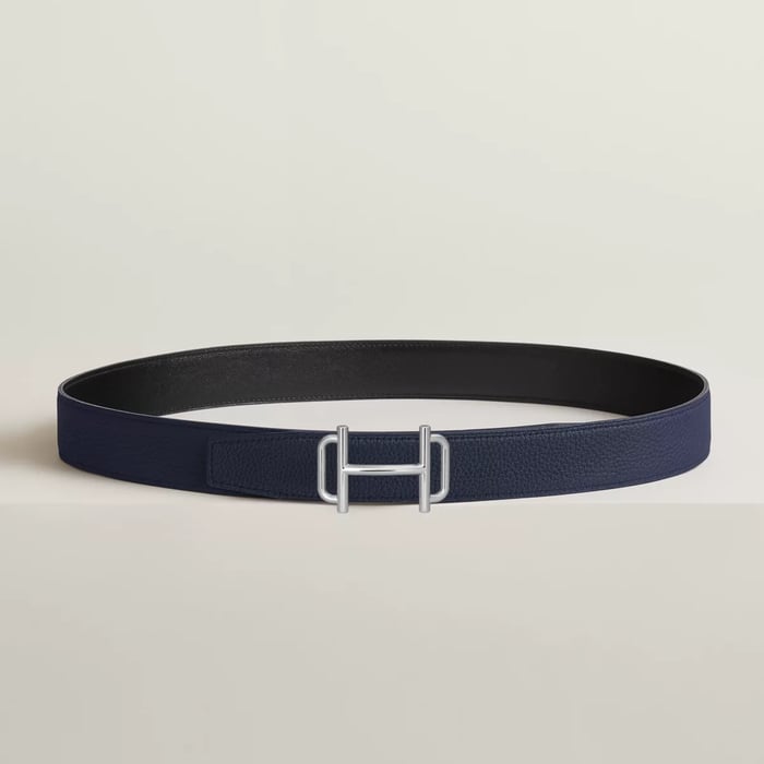 Royal Belt Buckle & Reversible Leather Strap 32 MM
