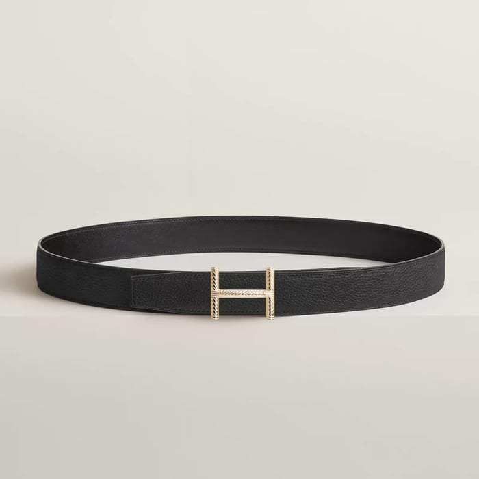 Hisseo Belt Buckle & Reversible Leather Strap 32 MM