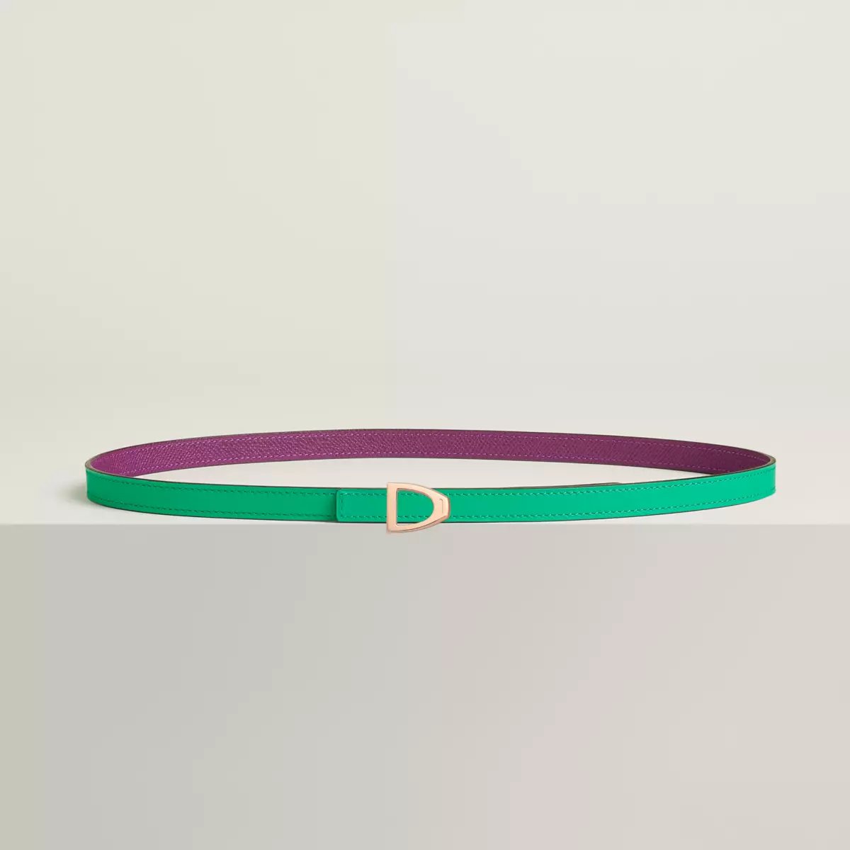 Cavaliere 벨트 버클 & 리버서블 가죽 스트랩 13mm