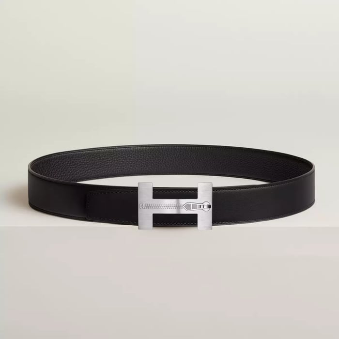 Quizz Ferme-tout Belt Buckle & Reversible Leather Strap 38 MM
