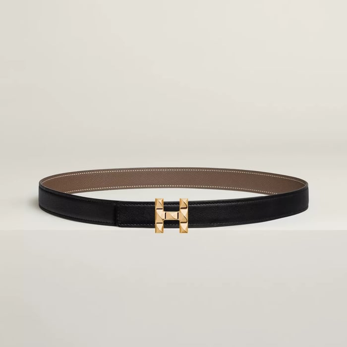 H Infini belt buckle & Reversible leather strap 24 mm