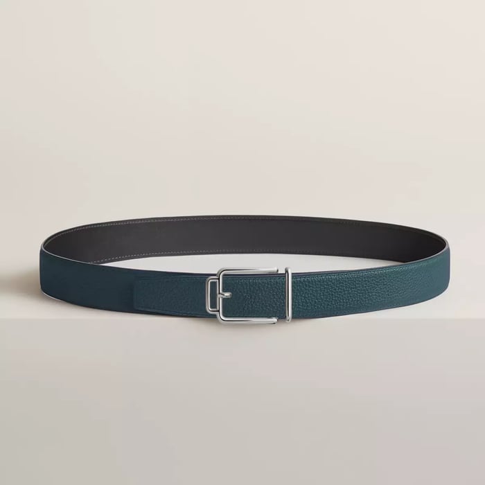 Volte-face Reversible Belt Buckle & Reversible Leather Strap 32 MM