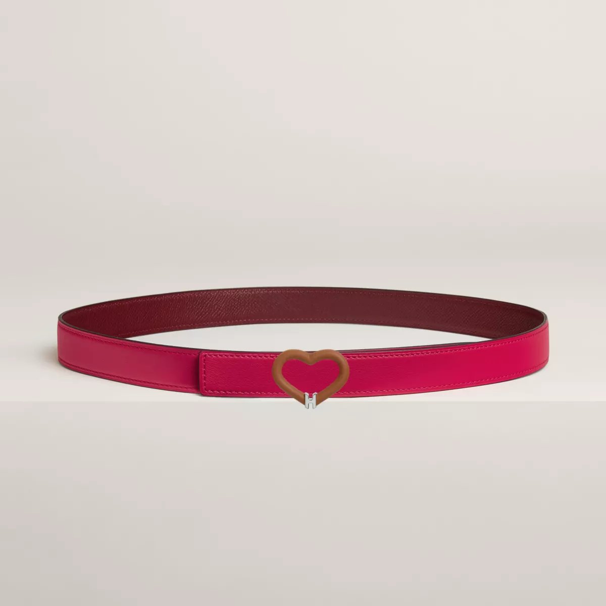 Plein Coeur belt buckle & Reversible leather strap 24 mm