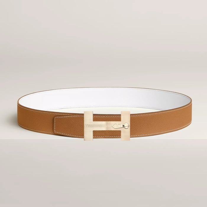 Quizz Ferme-tout Belt Buckle & Reversible Leather Strap 38 MM