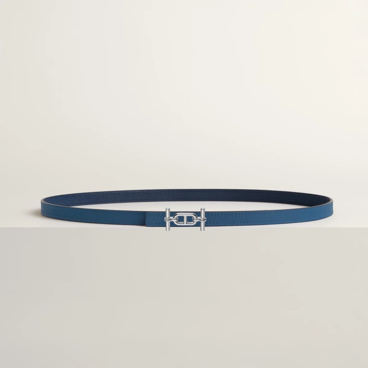 Ancre belt buckle & Reversible leather strap 13 mm