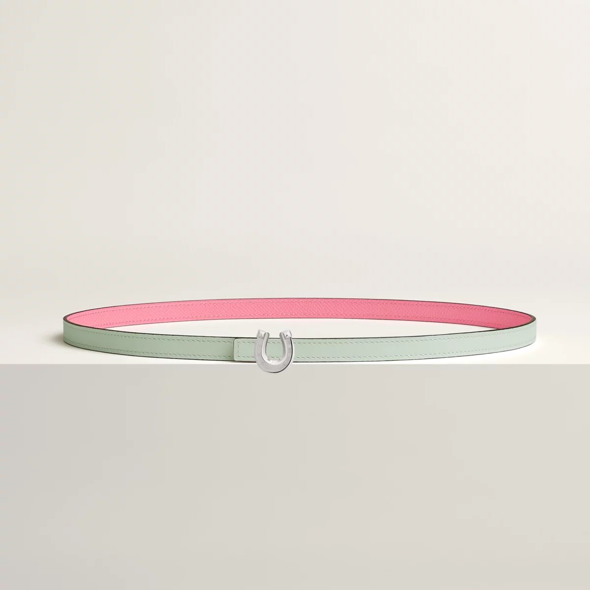 Lucky Jockette belt buckle & Reversible leather strap 13 mm
