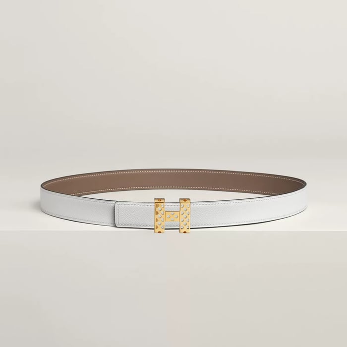 Garden Party Belt Buckle & Reversible Leather Strap 24 MM