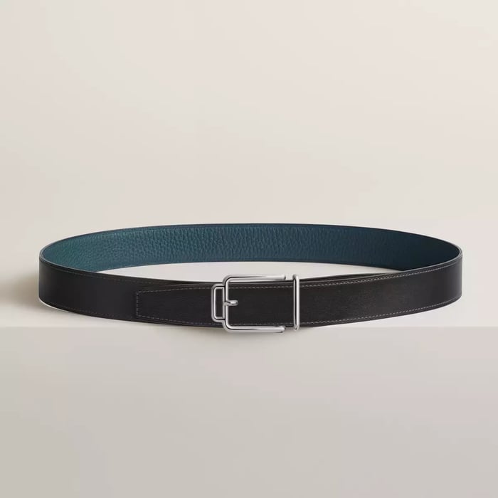 Volte-face Reversible Belt Buckle & Reversible Leather Strap 32 MM