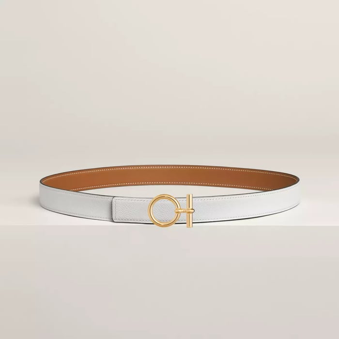 Flot Belt Buckle & Reversible Leather Strap 24 MM
