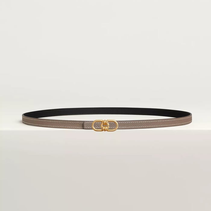Plaisance Belt Buckle & Reversible Leather Strap 13 MM