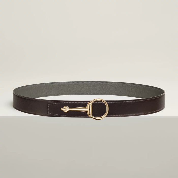 Casaque Belt Buckle & Reversible Leather Strap 32 MM