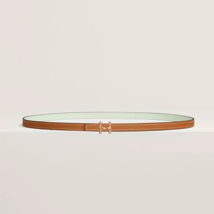 H Torsade Belt Buckle & Reversible Leather Strap 13 MM