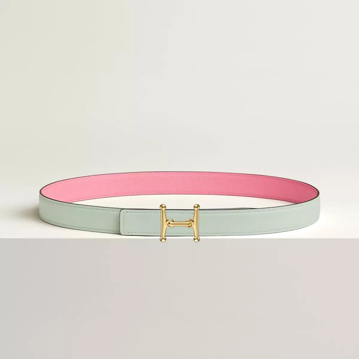 Mors H 벨트 버클 & 리버서블 가죽 스트랩 24mm