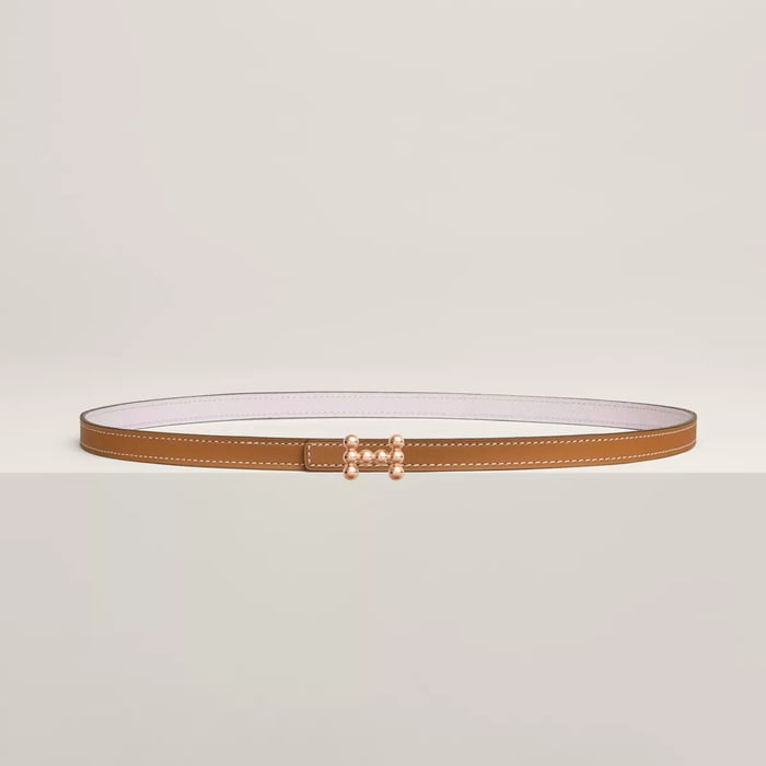 Bubble Belt Buckle & Reversible Leather Strap 13 MM