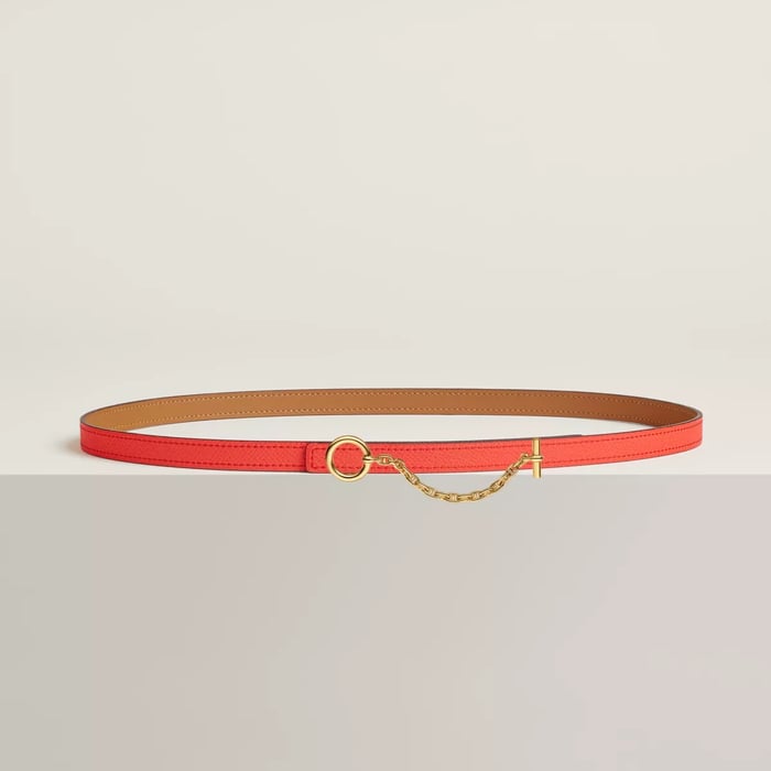 Carrousel Belt Buckle & Reversible Leather Strap 13 MM