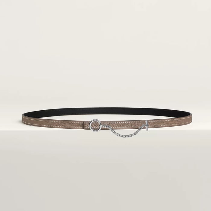 Carrousel Belt Buckle & Reversible Leather Strap 13 MM