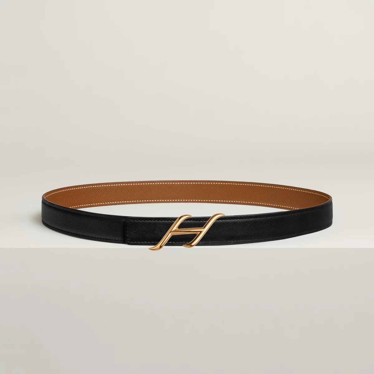 HDN belt buckle & Reversible leather strap 24 mm