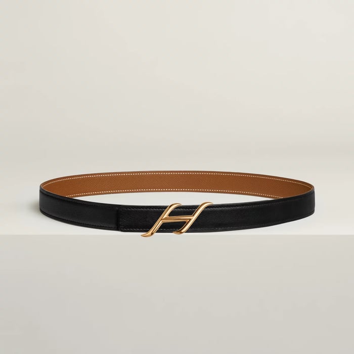 Hdn Belt Buckle & Reversible Leather Strap 24 MM