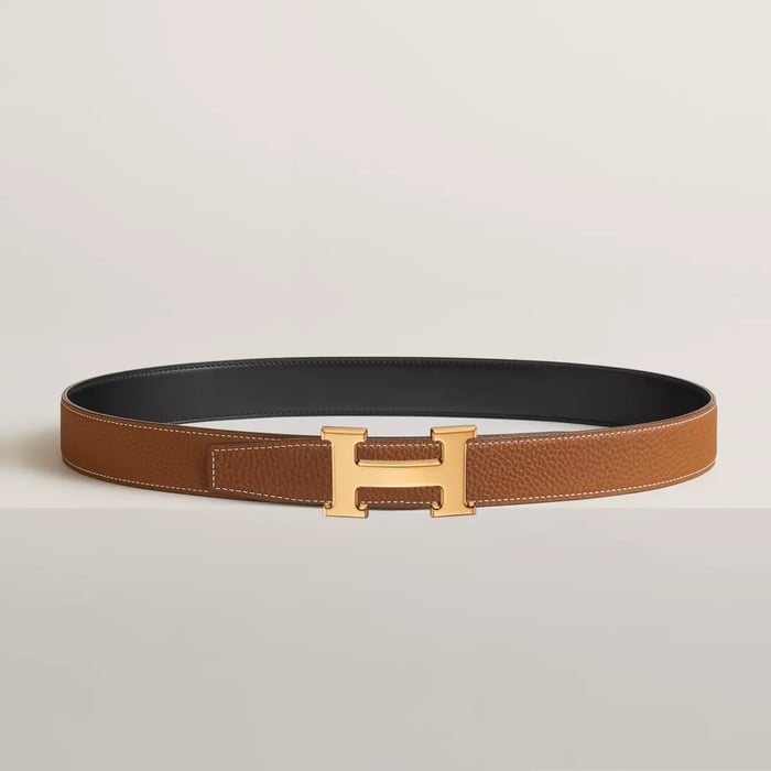 H 벨트 버클 & 리버서블 가죽 스트랩 32mm