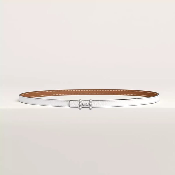 Bubble Belt Buckle & Reversible Leather Strap 13 MM