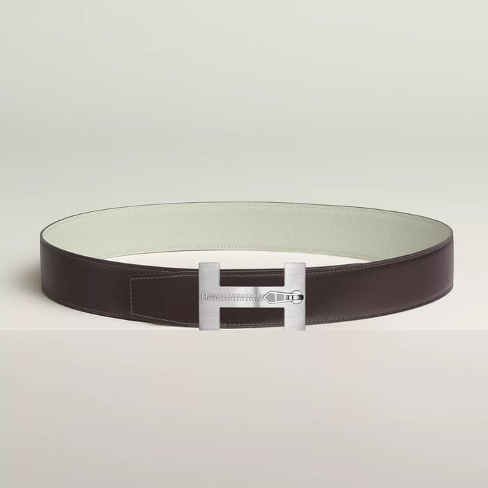 Quizz Ferme-tout Belt Buckle & Reversible Leather Strap 38 MM