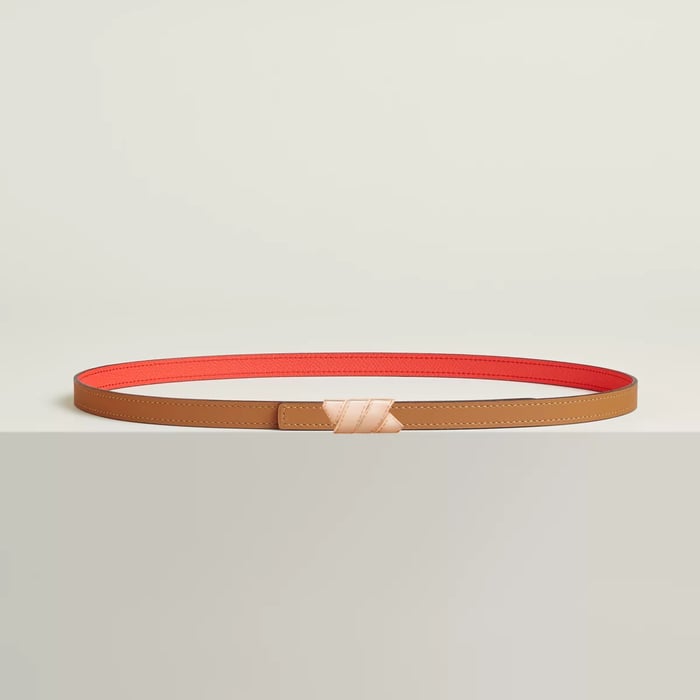 Ruban Belt Buckle & Reversible Leather Strap 13 MM