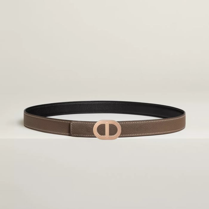 Rivage Belt Buckle & Reversible Leather Strap 24 MM