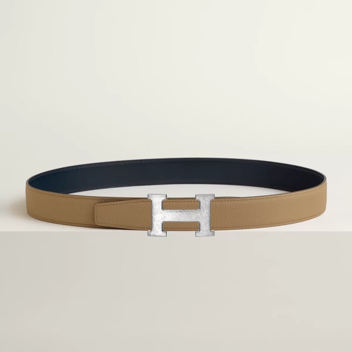 H Martelee Belt Buckle & Reversible Leather Strap 32 MM