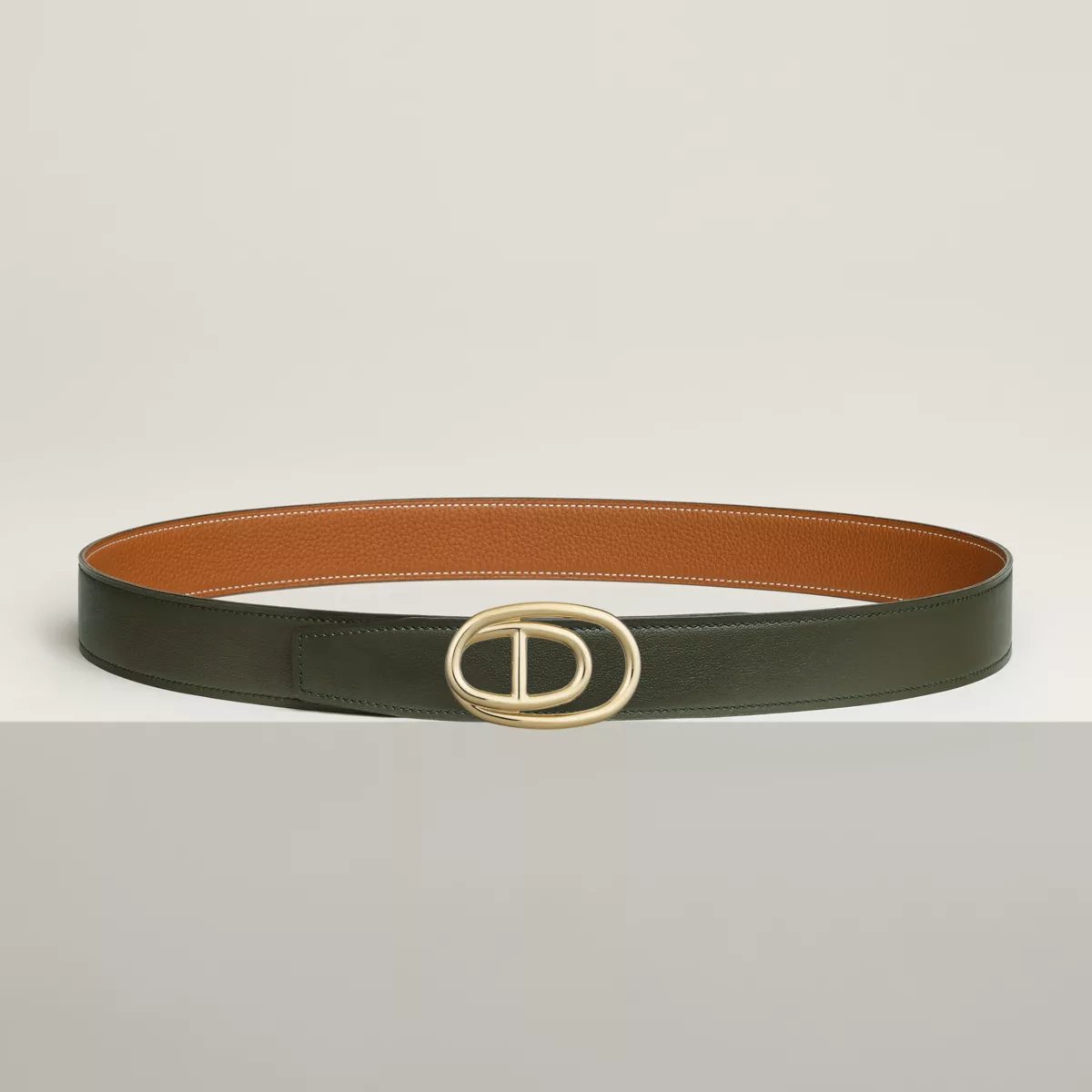 Odyssee 벨트 버클 & 리버서블 가죽 스트랩 32mm