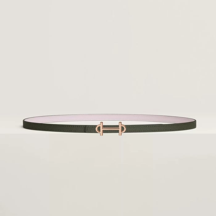 Gamma Belt Buckle & Reversible Leather Strap 13 MM