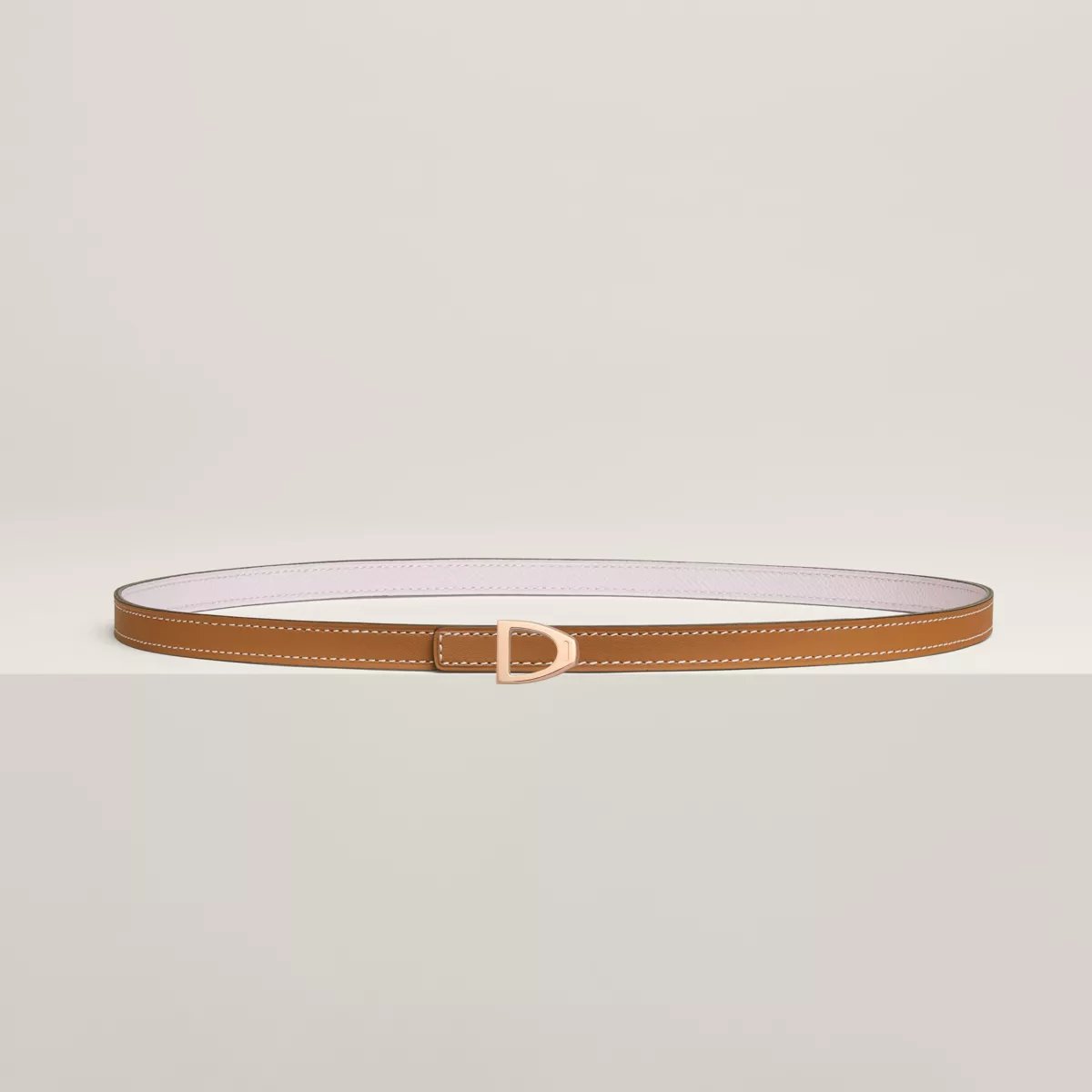 Cavaliere belt buckle & Reversible leather strap 13 mm