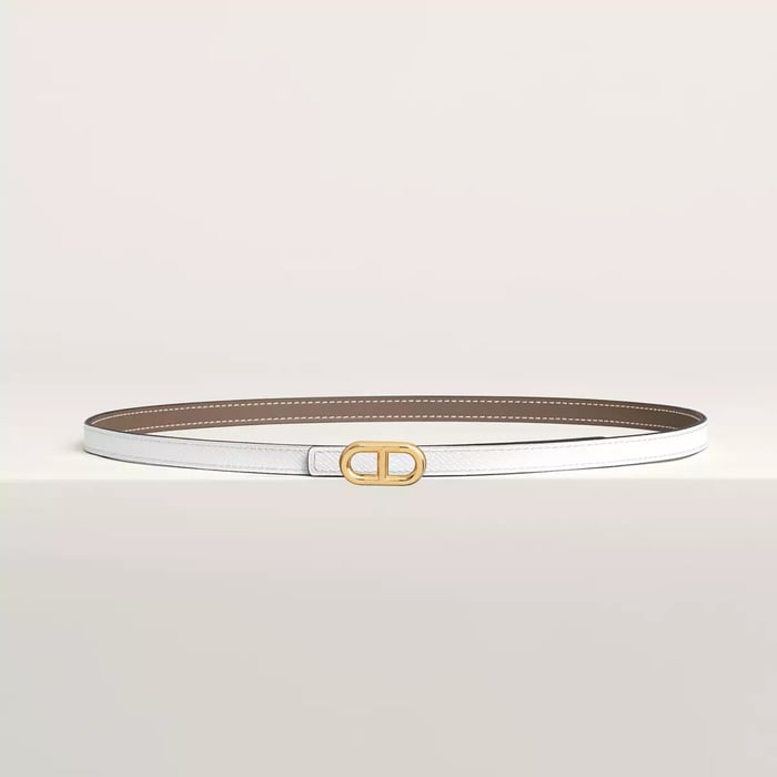 Maillon H Belt Buckle & Reversible Leather Strap 13 MM